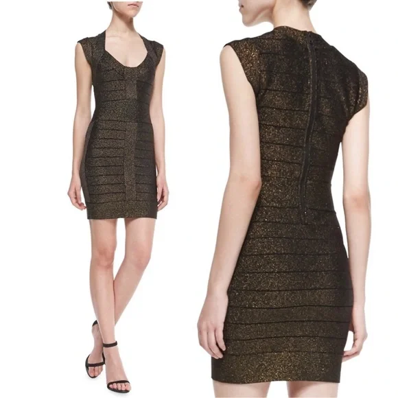 French Connection Danni Crepe Bandage Heath Dress - Picture 8 of 13